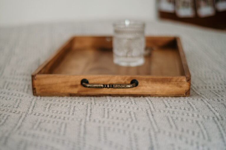 wooden tray boho bespoke