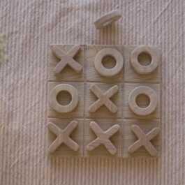 Wooden Tic Tac Toe Game